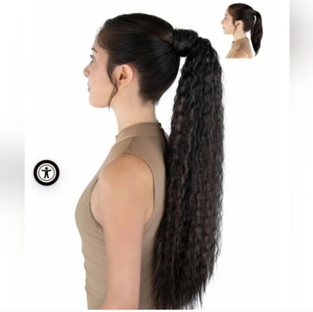 New PrettyParty Ponytail Hair Extension Kiki 26" Long Pony Tail Ruby Wrap